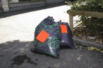 Illegale Ensorgung von Abfallsäcken